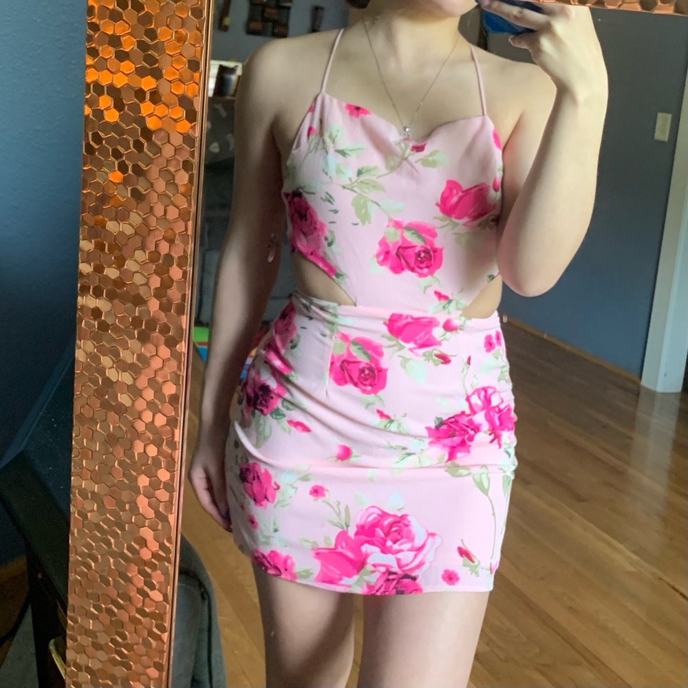 Cut Out Open Back Dress